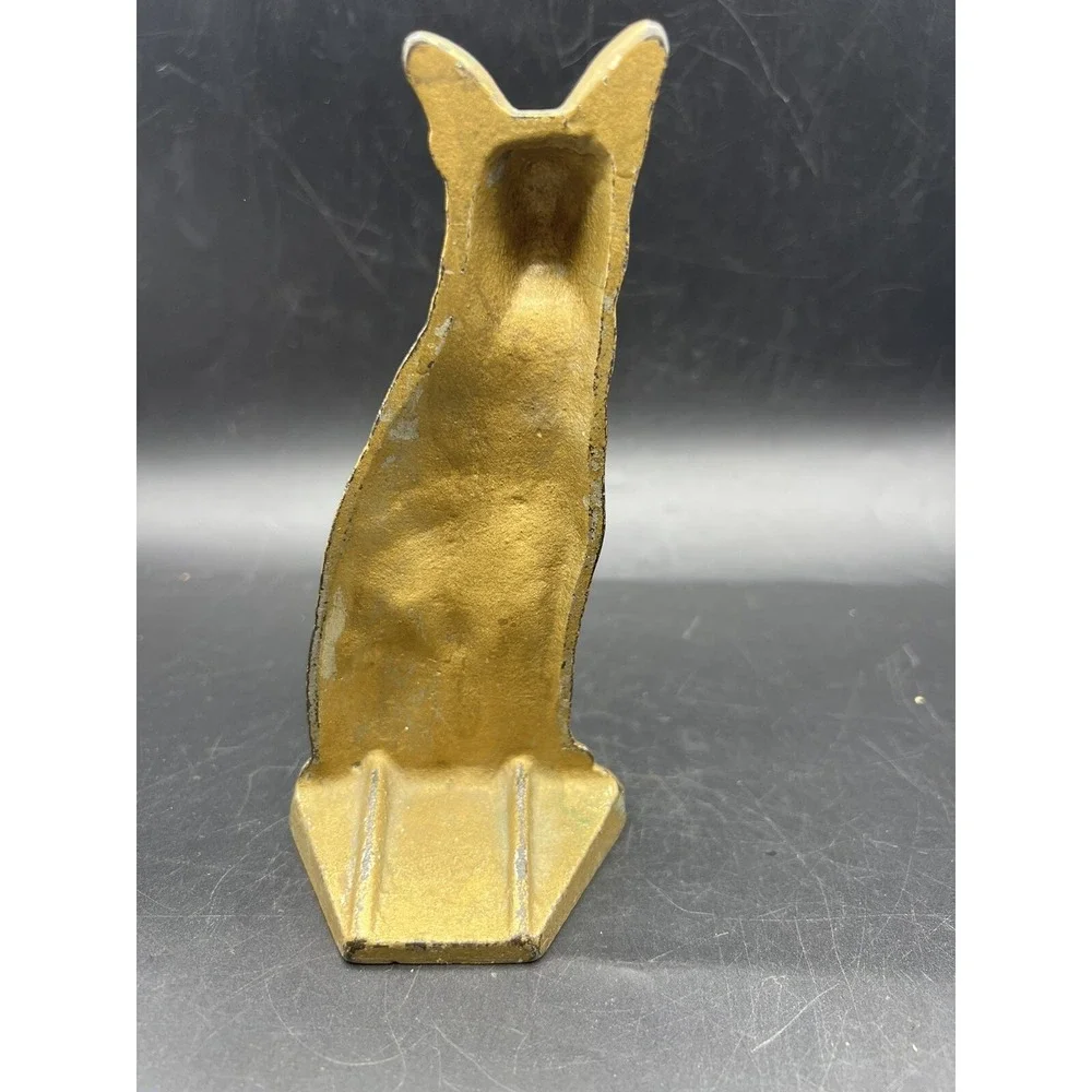 Antique/ Vintage German Shepherd Cast Iron Doorstop 6.25